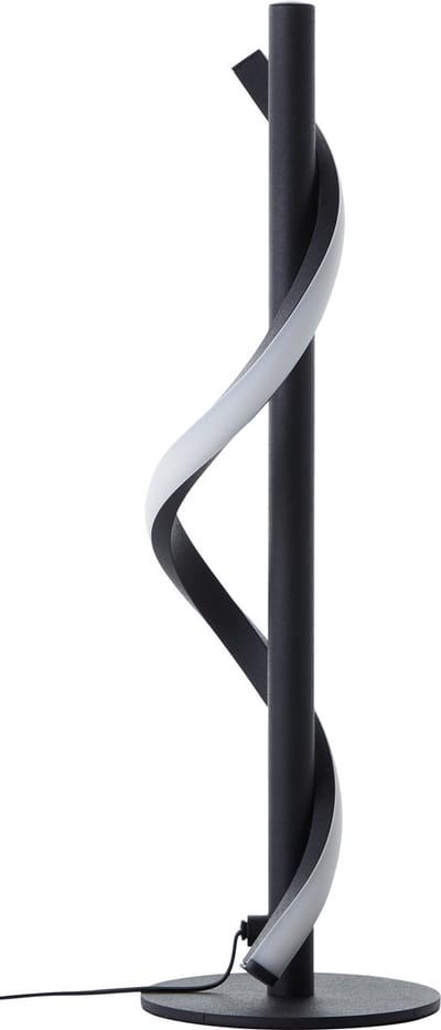 Brilliant lamp Eunice LED tafellamp 40cm mat zwart hout/kunststof/metaal zwart 6,5 W LED geïntegreerd