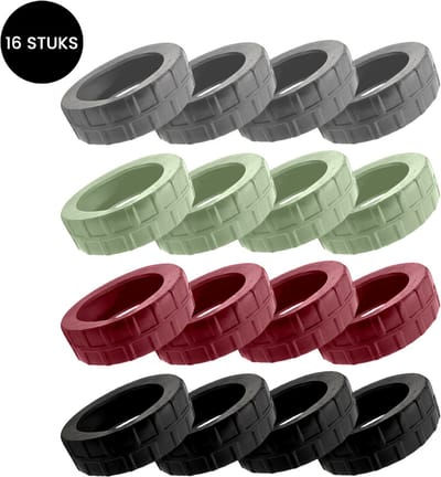 Purepeak Kofferwiel Beschermer Set 16 Stuks - Reisaccessoires