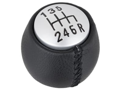 MODECAR - Versnellingspookknop - Zwart - Zilver - 6 Versnellingen