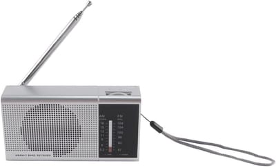 Dailygoods- Draagbare Radio - Noodradio - AM/FM Ontvanger - Eenvoudig te Bedienen - Ideaal voor Senioren - Werkt op Batterijen
