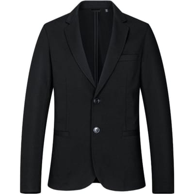 Blazer Monocolore Uni à Boutonnage Simple et Pochettes Homme blazers 8NZG77-ZJ6JZ-1200 XS black