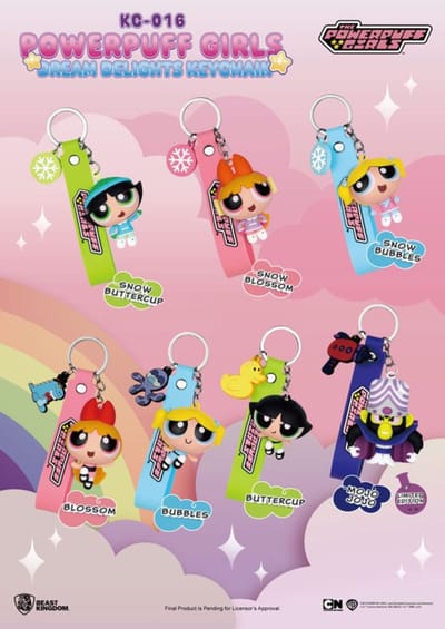 Beast Kingdom Toys The Powerpuff Girls Keychains Blind Box Dream Delights 5 cm Sortiment (6) Keyrings