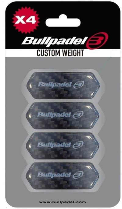 Blister (4 Pcs) Protector Bullpadel Custom Weight Black