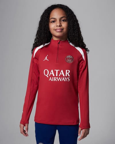 NIKE - psg ynk df strk drill top k4th - Replica voetbal trainingshirt lange mouw jongens - Rood