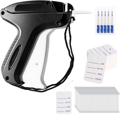 Kleding Label Gun met 5 Vervangnaalden, 2000 Hechtdraden, 200 Labels en Handleiding voor Prijskaartjes en Merktags voor Kleding, Sokken en Hoeden