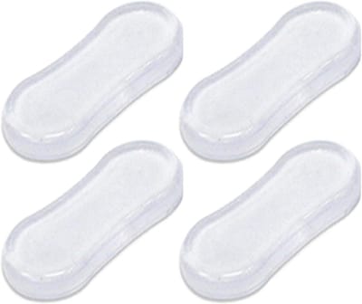 Toiletbril Bumpers - WC-bril buffers - Stille Sluiting - Zelfklevend Siliconen - 51x23x10mm - Wit