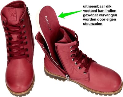 Andrea Conti -Dames - roze donker - laarzen - maat 37