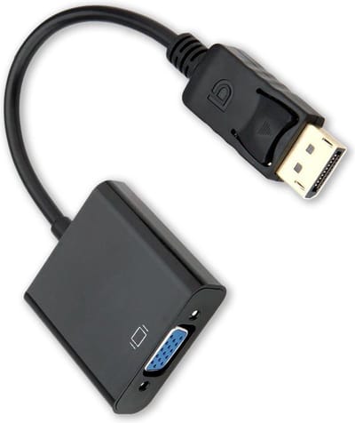 Displayport Naar VGA Kabel Display Kabel Naar VGA 1080p - Zwart