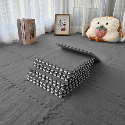 Zachte Puzzelmat voor Kinderen, 12 Stuks, 30 x 30 x 1 cm, Ideaal voor Speelruimtes, Woonkamers en Kruidruimtes, Veilig en Comfortabel Spelen met Foam Mat