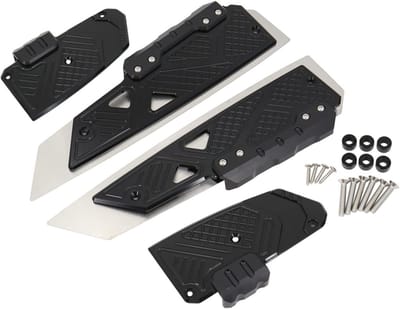 Motorfiets Voetsteunen - Treeplank Stap - Comfortabel Rijden - Antislip Rubber - Voor NSS 350 - Zwart