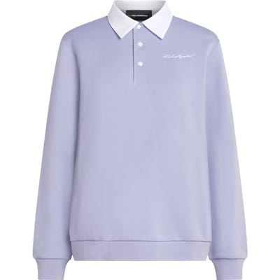 Karl Lagerfeld Poplin Collar Sweatshirt Sweet Lavender Taglia: M | Maglie a manica lunga Outlet | Donna