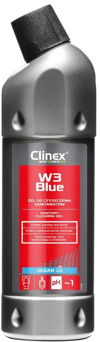 Clinex W3 Blue Sanitair Ontkalker Gel 1 liter
