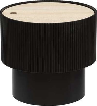 Atmosphera Tafel - Salontafel - Zwart - Bijzettafel - D38,5cm H35cm