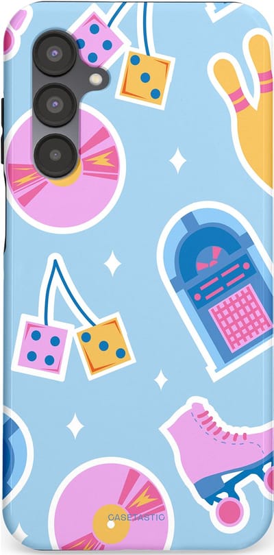 Casetastic Hoesje Geschikt voor Samsung A16 - Stijlvolle Beschermende Duo-layer Case - Flashback vibes