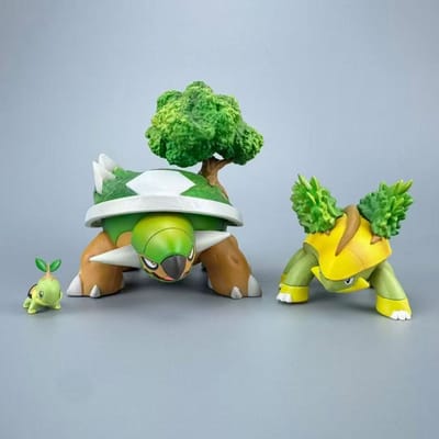 2-11cm Anime Pokemon Torterra Figuur Torterra Grotle Actiefiguren Pvc Verzameling Model Speelgoed Cadeaus green