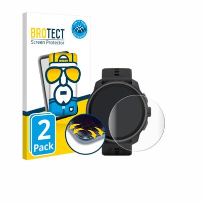 BROTECT - Screenprotector voor Suunto Race S - Folie Beschermfolie transparant volledig dekking - 2 Stuks