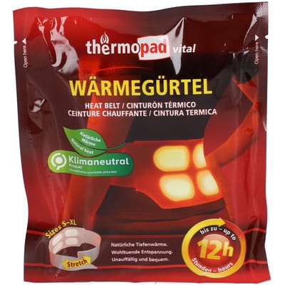 Thermopad natural warmer Warmteriem 1 stuk(s) TpW31781 Bedrijfsduur (max.) 12 h