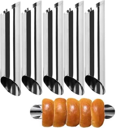 Bondoo cannoli vorm - 5 stuks - cannoli buisjes - RVS