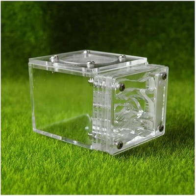 Mierenboerderij Nest - Ant Farm Villa - Educatief Hobby - Transparant Acryl - 7.7 x 6 x 5.3 cm - Rood