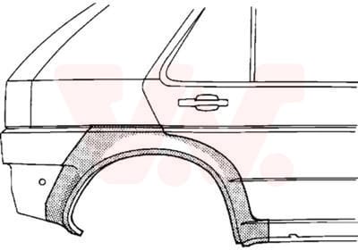 Van Wezel - ACHTER SCHERM VOOR OPEL ASTRA F 1991-1998 ARC200605VWAN