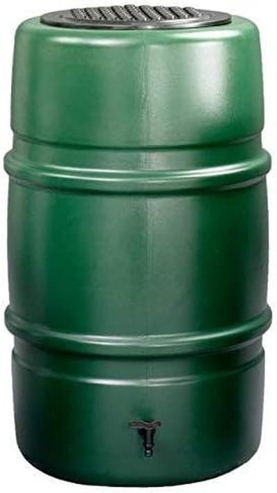 Regenton Watertank - Wateropslag Vat - Regenwater Opvangen - Kinderveilig Deksel - 227 liter - Groen