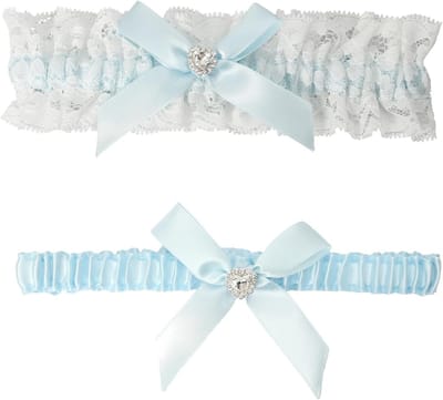 Elegante trouwgarnituur met strik, kantstijl, perfect voor bruiloft accessoires en feestdecoraties, romantisch en stijlvol