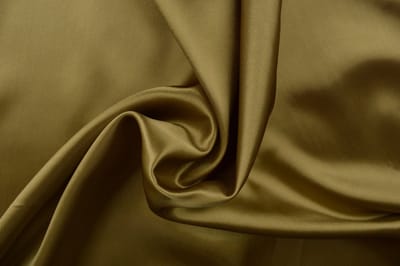 15 meter satijn stof - Donker beige - 100% polyester