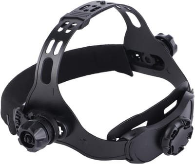 Replacement Headband, Welding Mask Adjustable Headband for Solar Auto Blackout Welding Helmet Accessories, Black and White(Black)