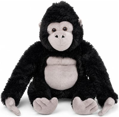Ravensden Pluche knuffeldier - gorilla knuffel - 30 cm - apen knuffel