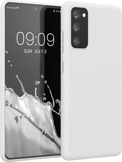 kwmobile telefoonhoesje geschikt voor Samsung Galaxy S20 FE - Hoesje voor smartphone - Back cover in mat wit