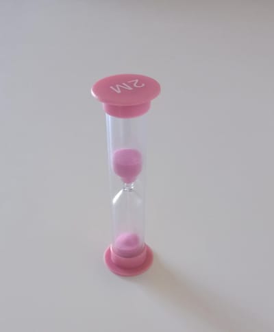 Premium Zandloper van 2 Minuten - Roze - Timer voor Spellen, Yoga, Douch & Tandenpoetsen - Stipco
