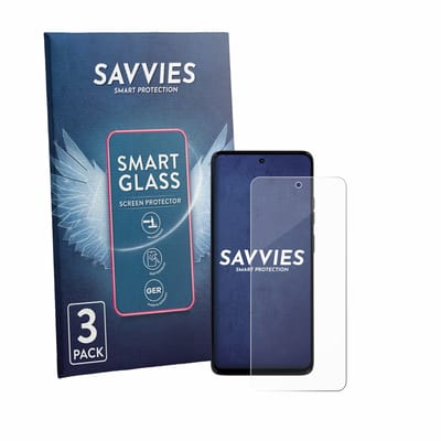 3 Stuks Savvies Screenprotector - geschikt voor Motorola Moto G56 - beschermfolie glas transparant