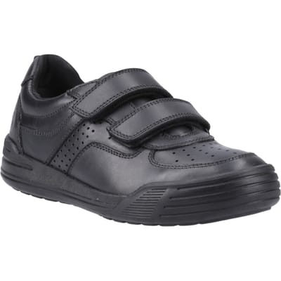 Hush Puppies Sully Leren Zwarte Schoenen Voor Jongens