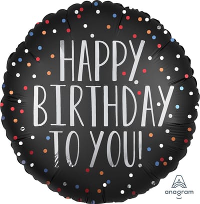 ‘Happy Birthday To You’ Zilver - 45 Centimeter