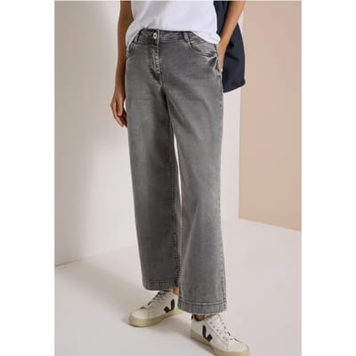 Jeans met High Waist en Wide Leg pijpen in een Loose Fit pasvorm