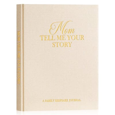 Dailygoods- Herinneringsboek 270+ Vragen - Mama Levensverhaal Dagboek - Hoogwaardige Linnen Omslag - Persoonlijk Dagboek - Cadeau voor Moederdag - Legaten Bewaren
