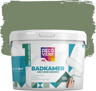 Decoverf badkamer verf olijfgroen, 4L