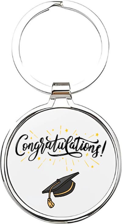 Akyol - gefeliciteerd met je diploma Sleutelhanger - Diploma - geslaagden - geslaagde - diploma - diploma uitreiking - certificaat behaald - gefeliciteerd met je diploma - afgestudeerd - 4 x 7,5 CM