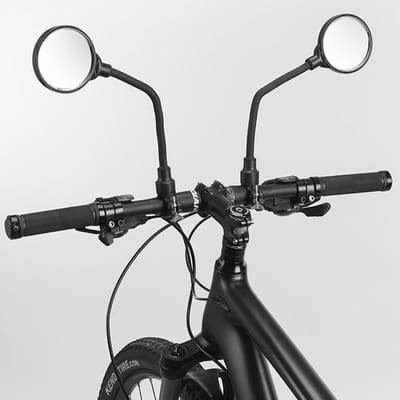 Fietsspiegel Ebike - Fiets - Mtb - 1x Fietssspiegel op stuur - Links - Rechts - Achteruitkijk spiegel 360° Verstelbaar