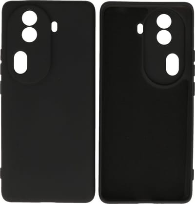Hoesje Geschikt voor de Oppo Reno 11 Pro - Fashion Backcover Hoesje - Colorful Telefoonhoesje - Zwart