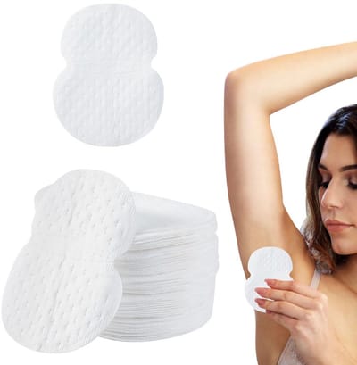 60-stuks Antiperspirant okselpads - Zweetabsorberende pleisters voor de oksels - Onzichtbare antiperspirantpleisters - Comfortabel - Langdurige hechting - Niet gemakkelijk te vervormen - Unisex - Geschikt voor sporten, wandelen, feesten, enz. - Wit