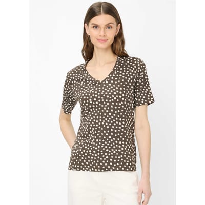 Brax Dames Shirt  Style CARINA S dark ebony, donkerbruin, maat 38