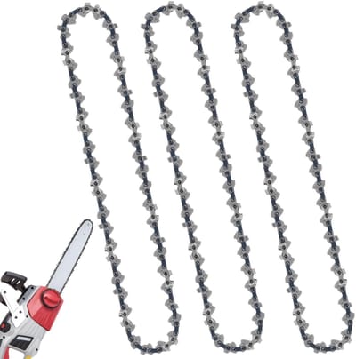 Vervangingsketting voor 8 inch kettingzaag - 3-pack met 45 aandrijflinks, geschikt voor mini kettingzagen, duurzaam en scherp
