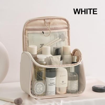 Doorzichtige Make-uptas voor Vrouwen Hangend Reizen Toiletartikelen Cosmetica Grote Capaciteit Waterdichte Rits Organizer
