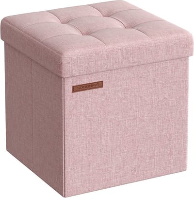 Bank van 30 cm – Met opbergruimte pastelroze