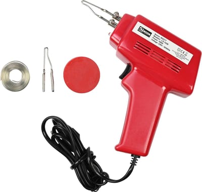 Benson Elektrisch soldeerpistool - 100 Watt - Rood - Inclusief accessoires - Geschikt voor graveren