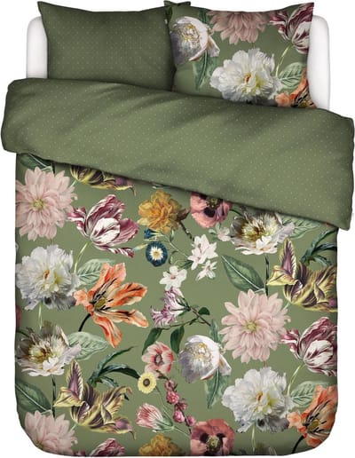 Essenza Filou Dekbedovertrek Forest green - Tweepersoons – 200x200/220 cm