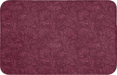 Badmat 80x50 cm - Antislip - Bladeren - Patroon - Paars - Badmatten voor badkamer - Badkamermat - Douchemat - Badkamer mat