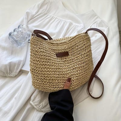 Crossbodytassen Dames Schoudertas Handgemaakte Dames Kleine Handtassen beige