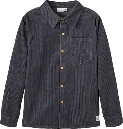 Name it hemd jongens - blauw - NKMnusonni - maat 116